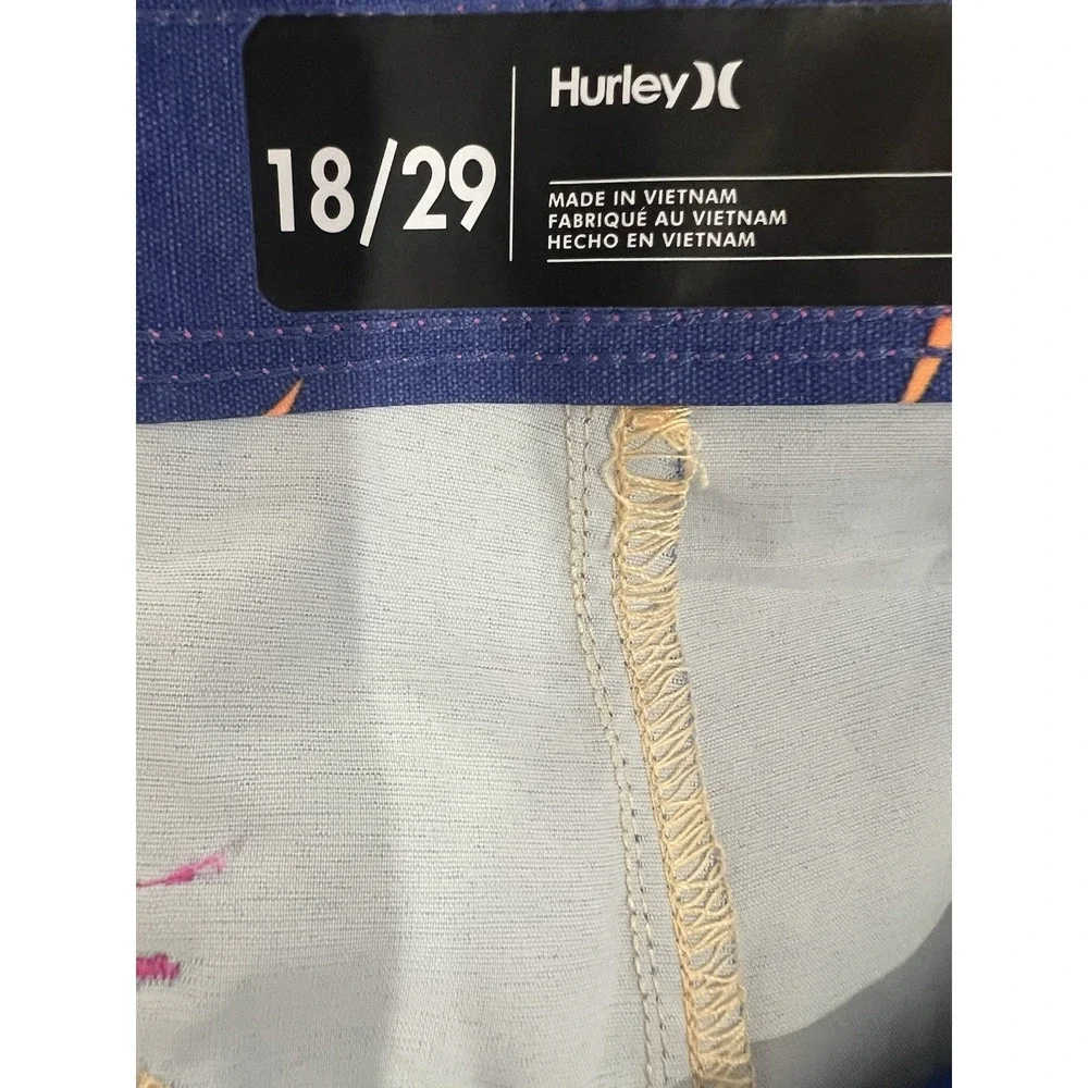New Hurley Board Shorts Neon Stretch 18/29 9.5‎ Inseam